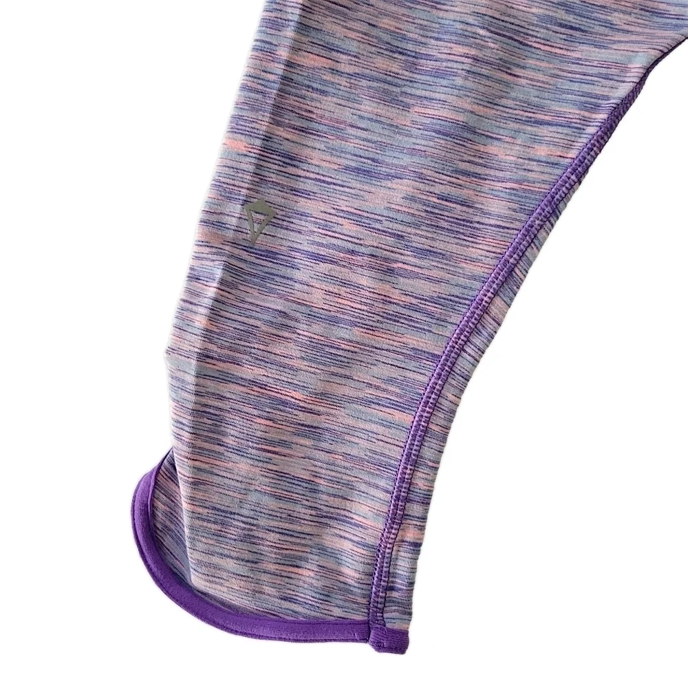 Ivivva by Lululemon Spacedye Purple Cropped leggings Size 14
